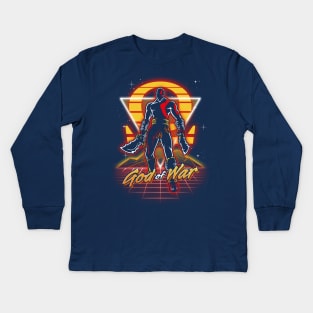 Retro War God Kids Long Sleeve T-Shirt